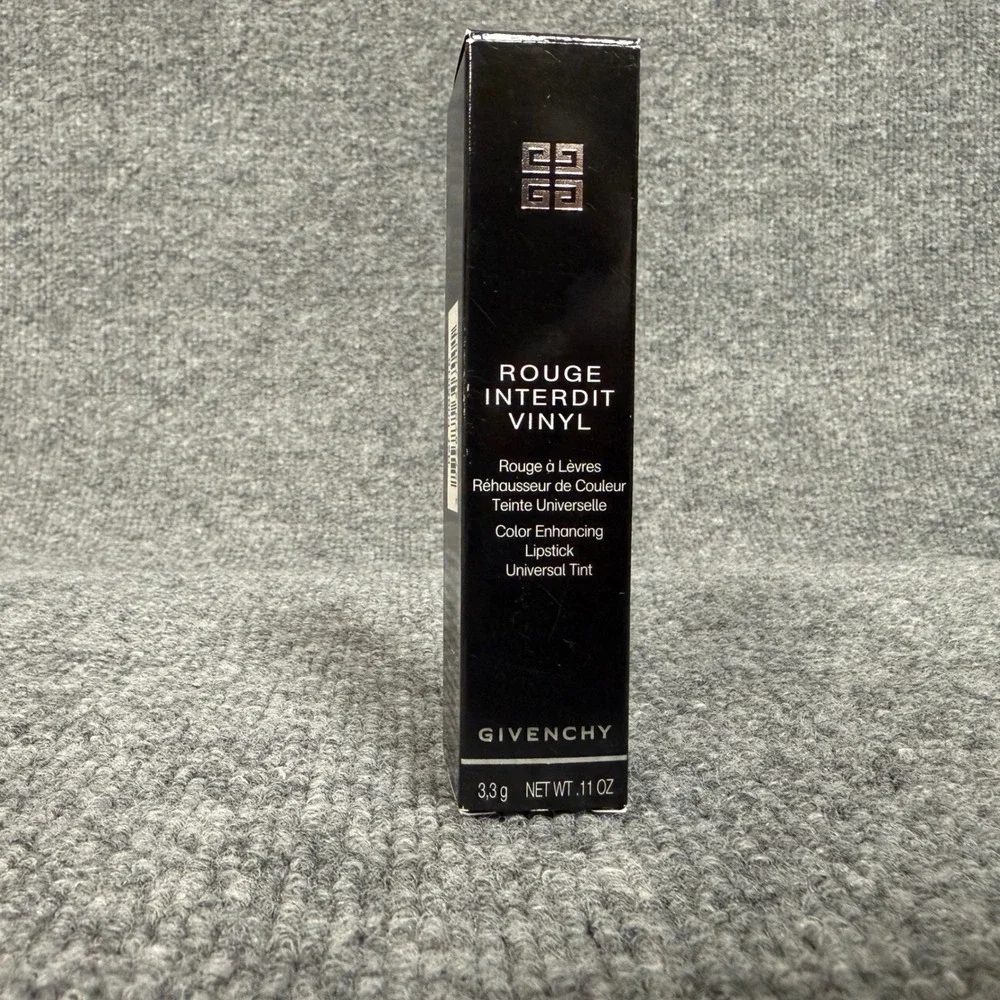 New Givenchy Rouge Interdit Vinyl Color Enhancing Lipstick Tint 3.3g .11 oz